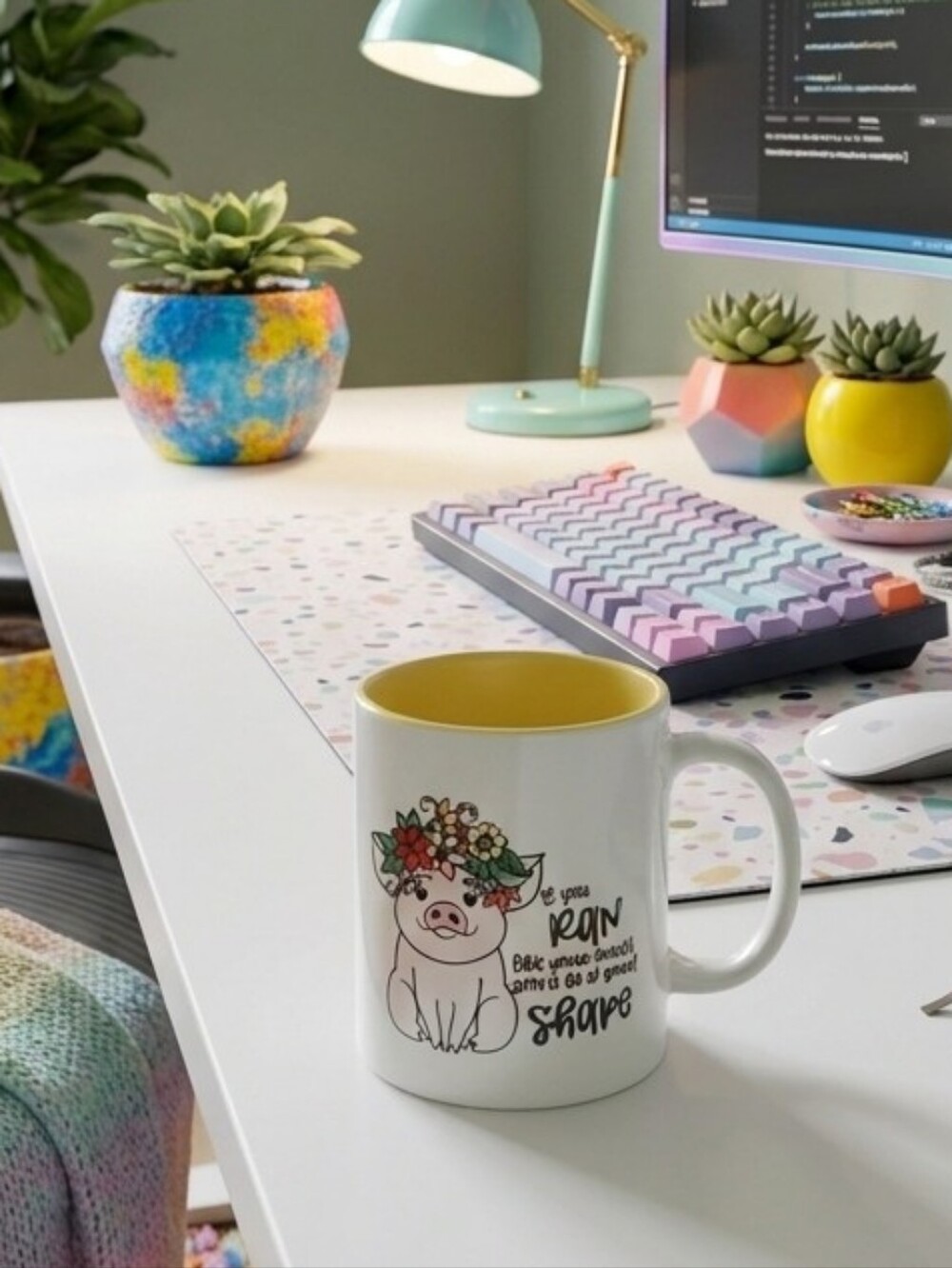 Funny Sassy Pig Mug - If You Ran Like Your Mouth You'd Be In Great Shape